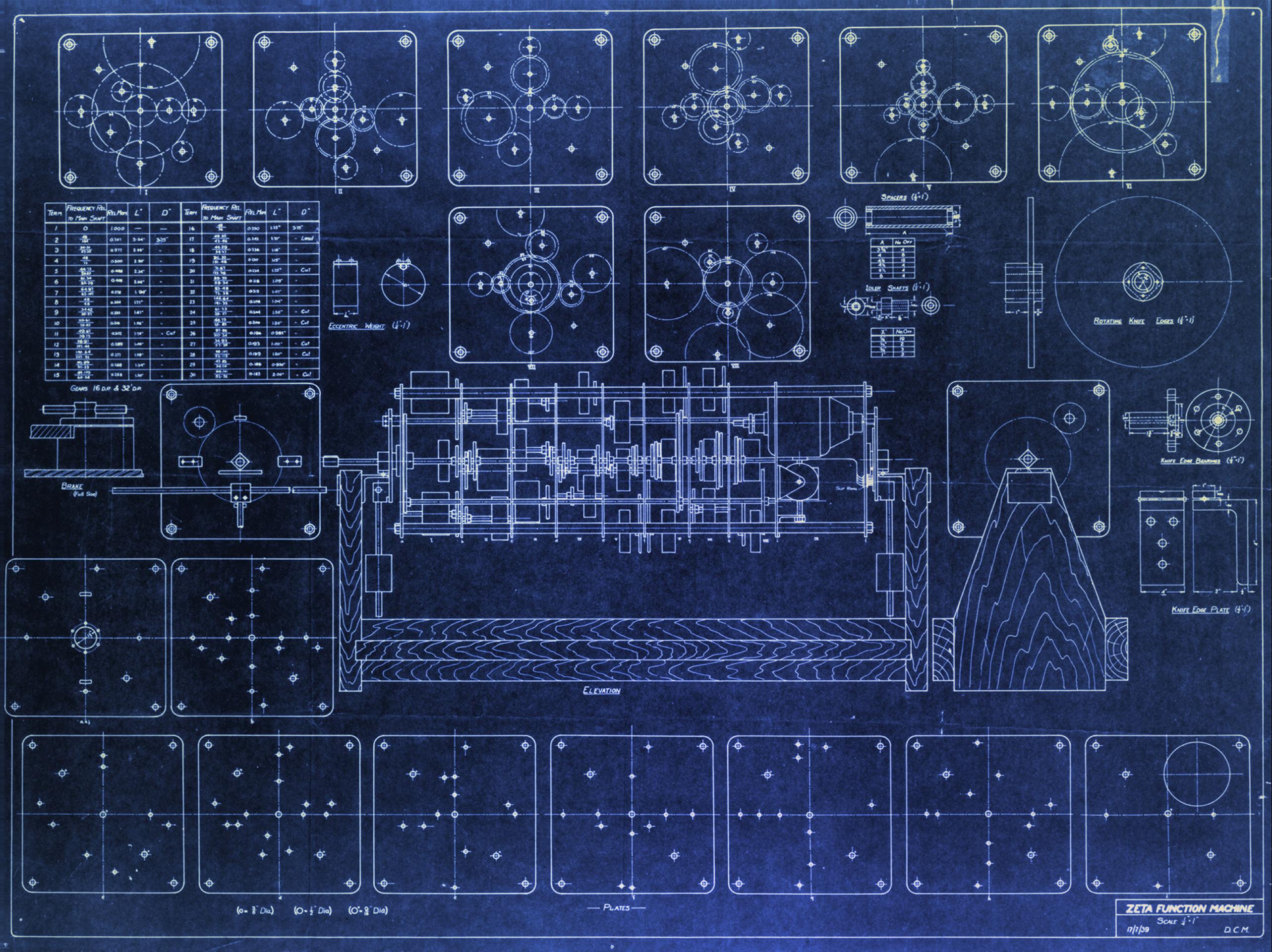 Turing's Zeta Function Machine